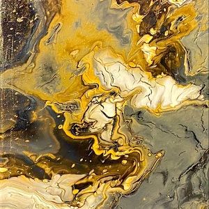 This is an acrylic painting.